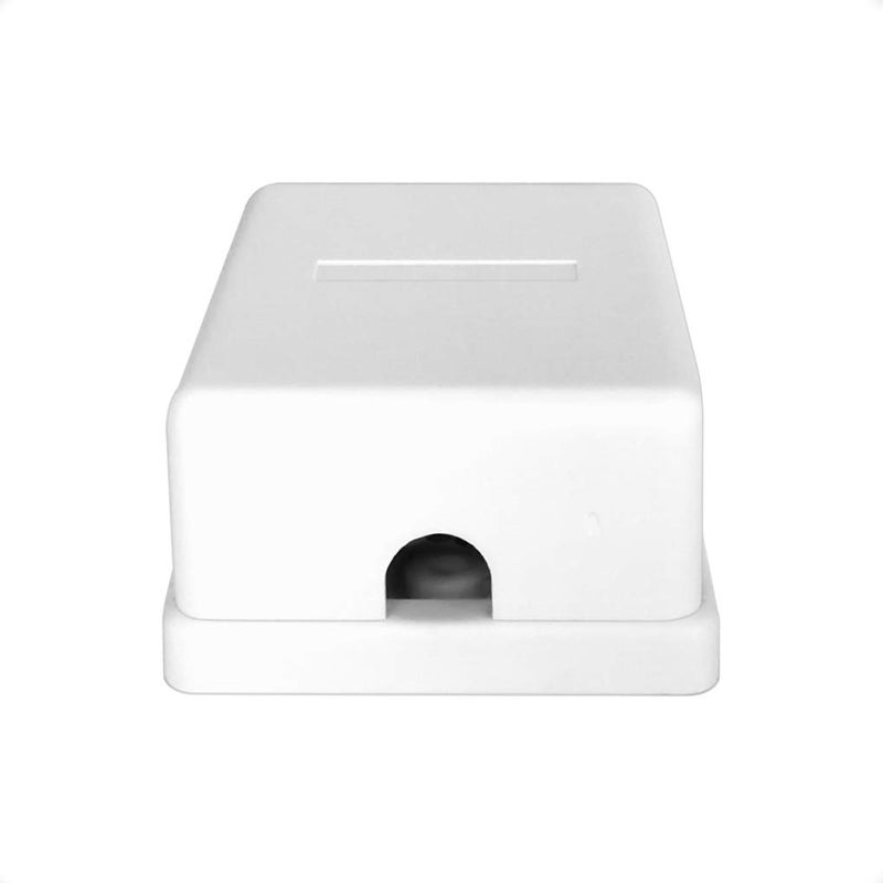 NECABLES Phone Jack Surface Mount Dual Port Telephone Jack Box 4 Screw Terminals to 2 RJ11 6P4C Female White - Image 4